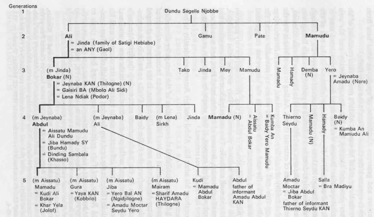 Genealogy of the Kan Family of Dabiya (partial list)