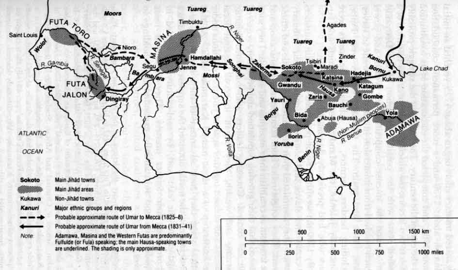 Four Fulɓe Jihaads
