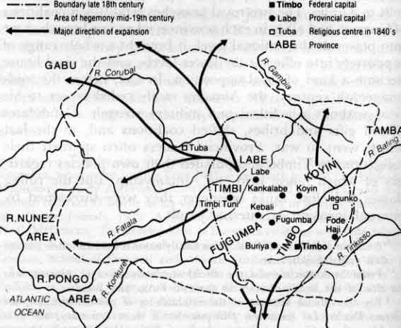 Fuuta-Jalon expansion in the 19th cent.