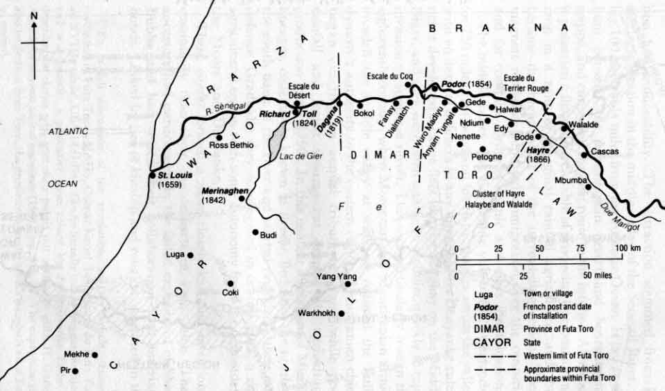 Western Fuuta-Tooro and its neigbhors