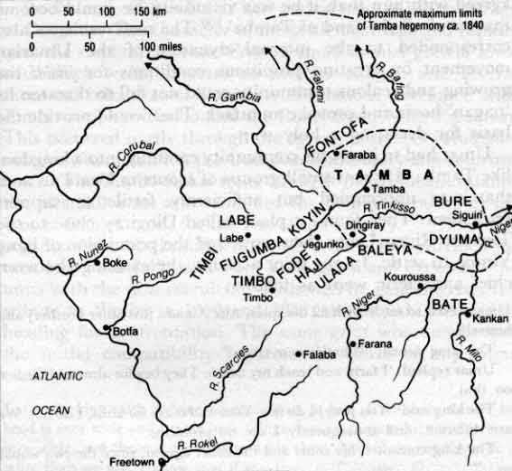 Map 3.1 Fuuta-Jalon and Tamba