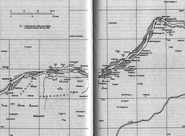 Segu heartland and Futanke colonies